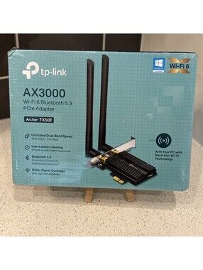 New Sealed TP-LINK - AX3000 Dual Band WiFi 6 & Bluetooth 5.0 PCI-Ex Adaptor